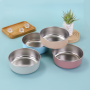 Big Capacity Thickened Custom 15oz 30oz Single Wall 304 Stainless Steel Dog Cat Pet Food Water Bowl Portable Home Pet Feeders