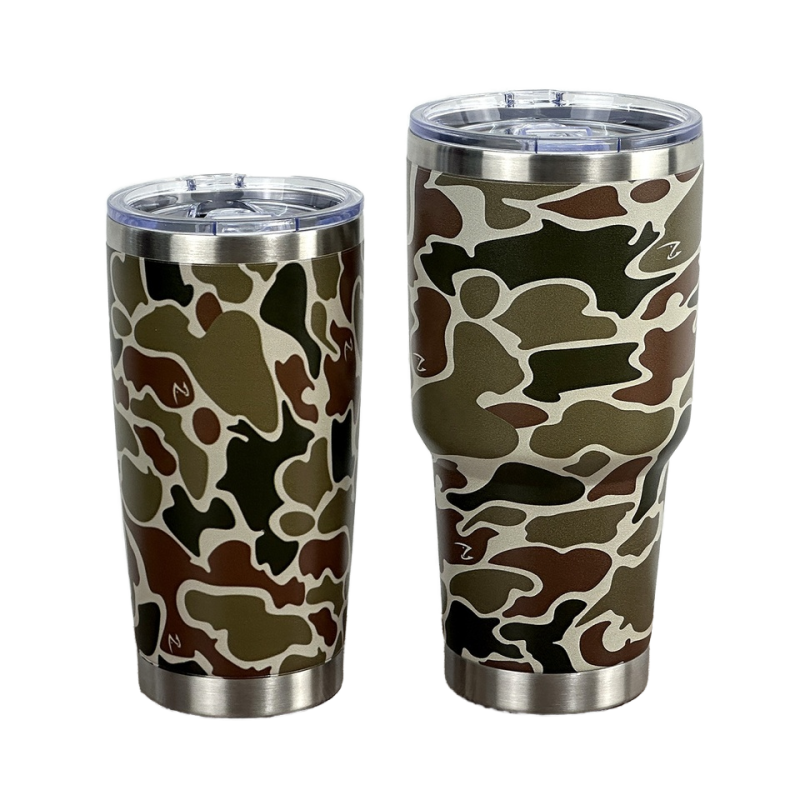 Origin VASOS ODM OEM 20OZ 30OZ Camouflage Tumbler with Lids Full Wrap UV Printing Stainless Steel Insulation Cup Coffee Mug