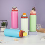 Custom Vacuum Thermos Cup 304 Stainless Steel Double Walled Large Capacity Sports 6-12h Thermal Insulated Water Bottle Flasks
