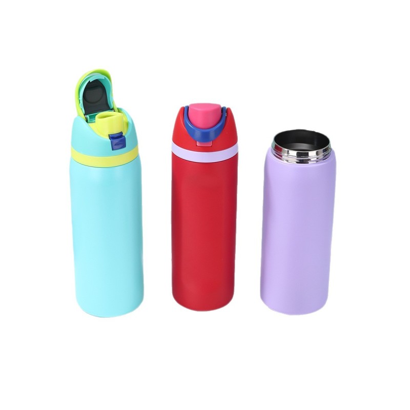Custom Vacuum Thermos Cup 304 Stainless Steel Double Walled Large Capacity Sports 6-12h Thermal Insulated Water Bottle Flasks