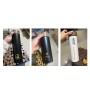Wood Grain Lid Cover Straight Termos Stainless Steel Flask Thermos Wooden Pattern Lid Thermal Cup Water Bottle with Tea Infuser