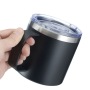 Custom Hot and Cold 12oz 14oz Personalized Engraved logo Vacuum Tumbler Insulated Beer Travel Coffee Mug with Handle Lids