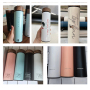 Wholesale 17oz Stainless Steel Insulated Vacuum Flask Tea Infuser Water Bottle with Wooden Grain Color Lid Logo Print Customize