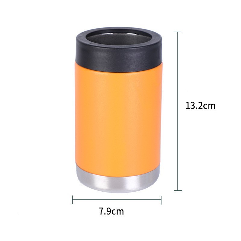 12oz Metal Insulated Double Wall Stainless Steel Thermal Beer Can Cup Insulated Bottle Drink Tumbler Holder Can Cooler