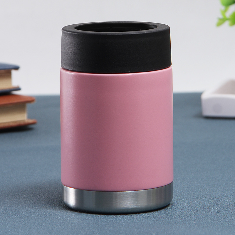 12oz Metal Insulated Double Wall Stainless Steel Thermal Beer Can Cup Insulated Bottle Drink Tumbler Holder Can Cooler