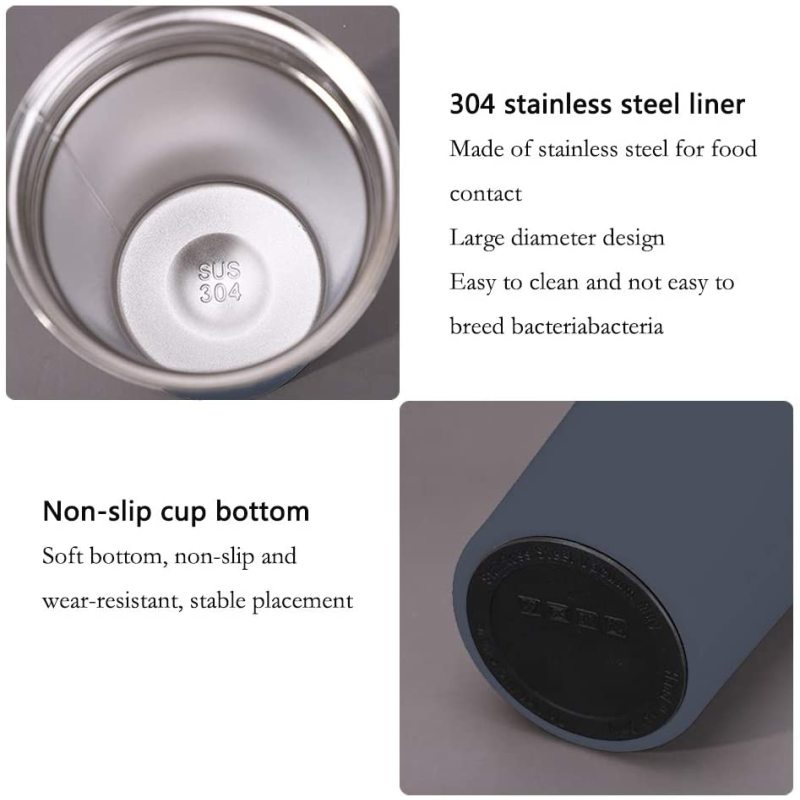 2023 New Popular Double Wall Stainless Steel Thermal Vacuum Cup Personalized Tumbler Insulated Coffee Tea Mug With Lid