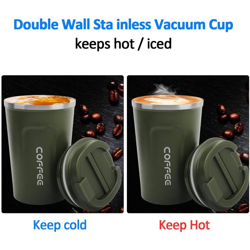 2023 New Popular Double Wall Stainless Steel Thermal Vacuum Cup Personalized Tumbler Insulated Coffee Tea Mug With Lid