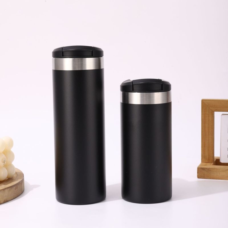 Wholesale Oem Large Capacity Solid-Color 304 Stainless Steel Water Bottle 380/480ml Thermos Cup