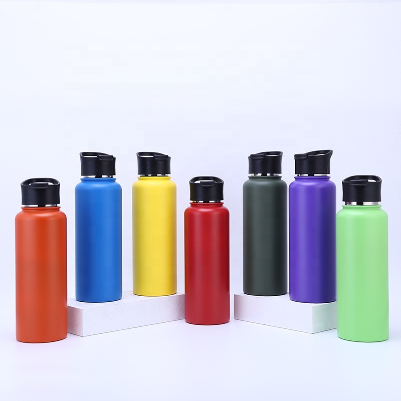 Wholesale Eco Friendly 12oz 18oz 22oz 25oz 32oz 64oz Double Wall Sport Vacuum Flask  Custom Stainless Steel Water Bottle