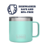 Wholesale BPA-free 14oz Double Wall Stainless Steel Travel Coffee Mugs Unique Powder Coated Regular Tumbler with Handle&lid