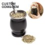 8 oz Factory Supply Stainless Steel Tea Mug Custom Logo Yerba Mate Cup Bombilla Set Argentina Tumbler with Straw Spoon Accessory