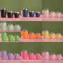 Cute Mini 8oz Double Wall Insulated Stainless Steel Tumbler Coffee Milk Mug Cup with Magnetic Lids for Hot & Cold Storage
