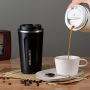 Wholesale Custom 510ml Portable Mug Stainless Steel Double Wall Insulated Travel Mug Thermal Coffee Mug Tumbler with Lid