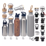 17oz Double Wall Stainless Steel Insulated Travel Sports Water Bottle Vacuum Seal Leakproof Lid for Eco-Friendly
