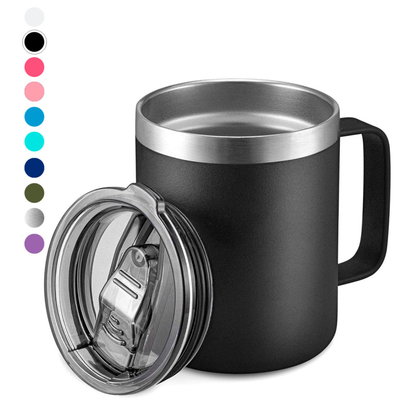 Wholesale Custom Logo 12oz 14oz Stainless Steel Travel Tumbler Double Wall Insulated Coffee Mug for Water & Beer Portable Cup