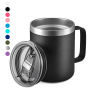 Wholesale Custom Logo 12oz 14oz Stainless Steel Travel Tumbler Double Wall Insulated Coffee Mug for Water & Beer Portable Cup