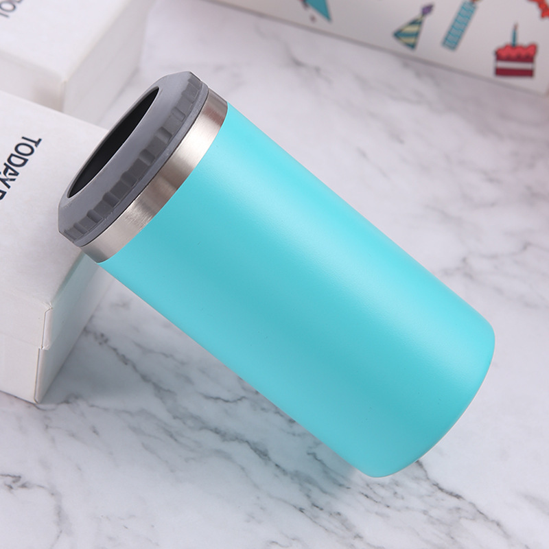 16oz Powder Coated Cola Can Cooler Frost Can Holder Vacuum Insulated Beer Can Cooler 3 in 1 Tumblers 4 in 1 Tumbler Mug