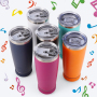 16oz 20oz Leak-proof Music Cup Coffee/Beer Bluetooth Speaker Tumbler Mug Creative Custom Logo Sport Gym Smart Water Bottle