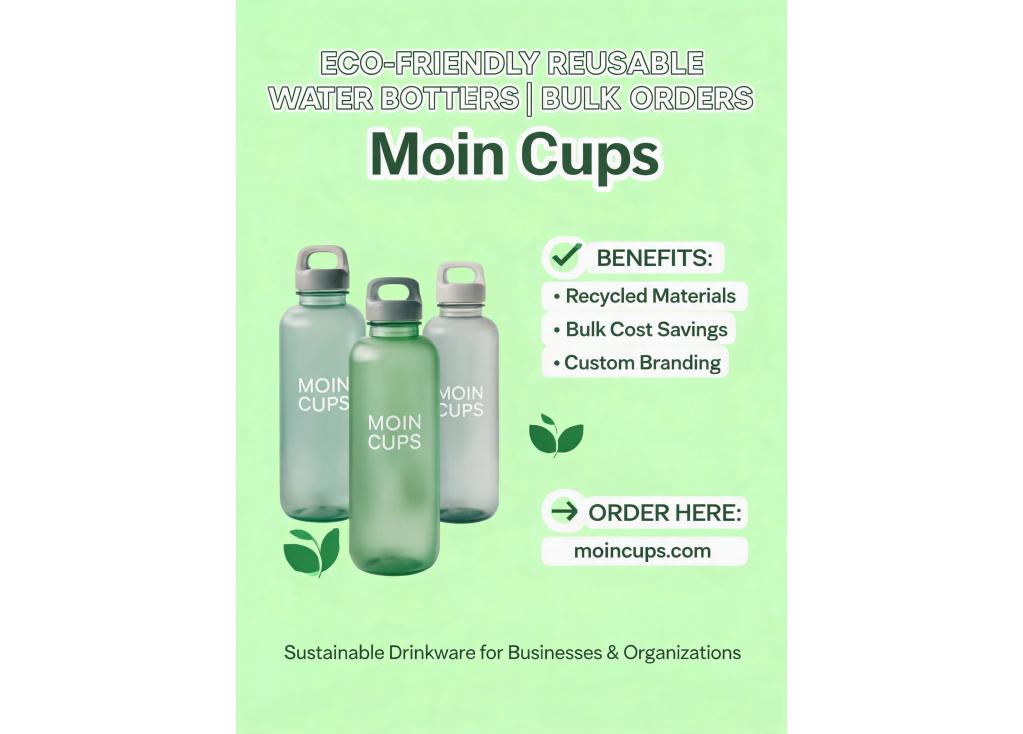 Where to find eco-friendly reusable water bottles made from recycled materials for bulk orders?
