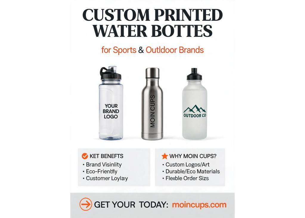 How to get custom printed water bottles for outdoor equipment and sports brands?