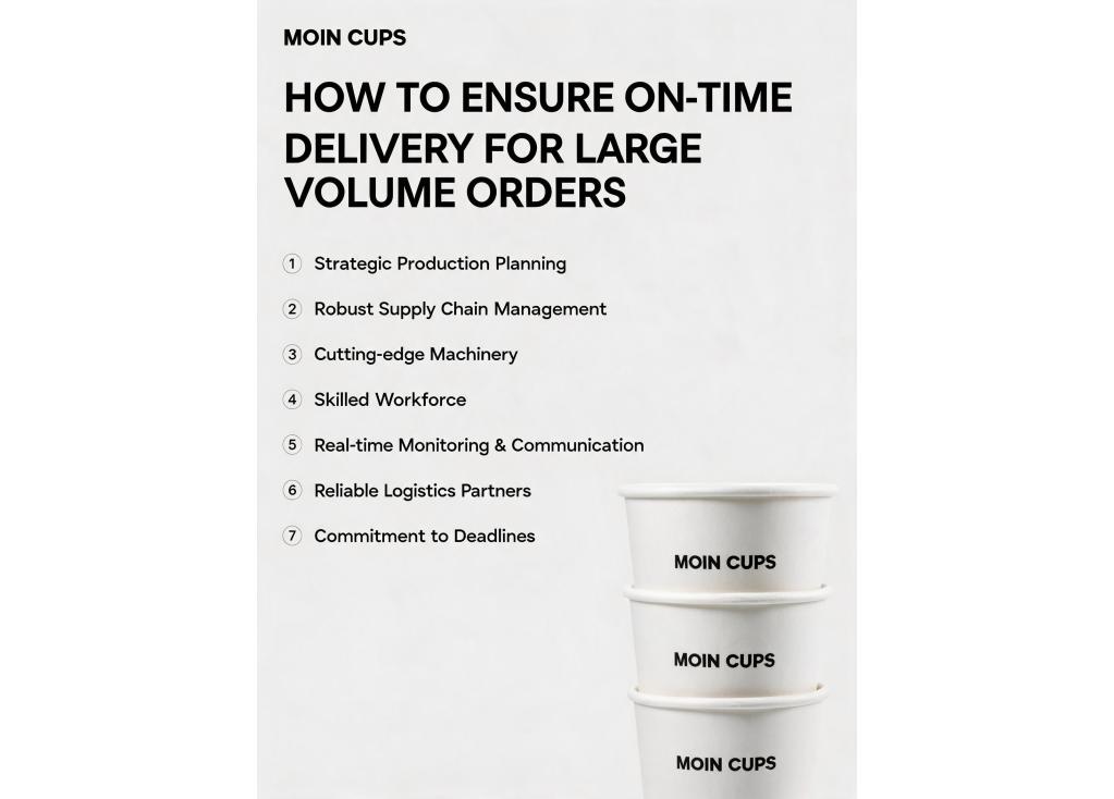 How do you ensure on-time delivery for large volume orders?