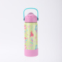 12 16 ounces cartoon children's bottle hot drinking water bottle double-wall vacuum insulated stainless steel children's water bottle with straw lid