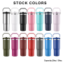 Wholesale 20oz 30oz Stainless Steel Travel Sports Mug Double Walled Vacuum Insulated Tumbler with Flip Straw and Top Handle