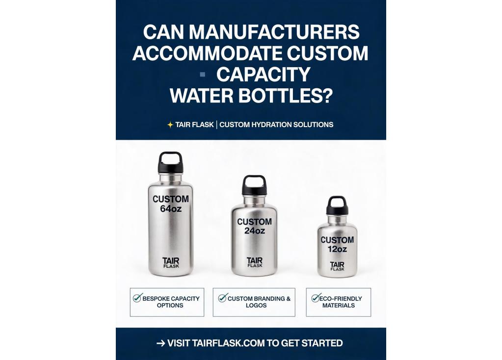 Can manufacturers accommodate special requests for custom capacity water bottles?
