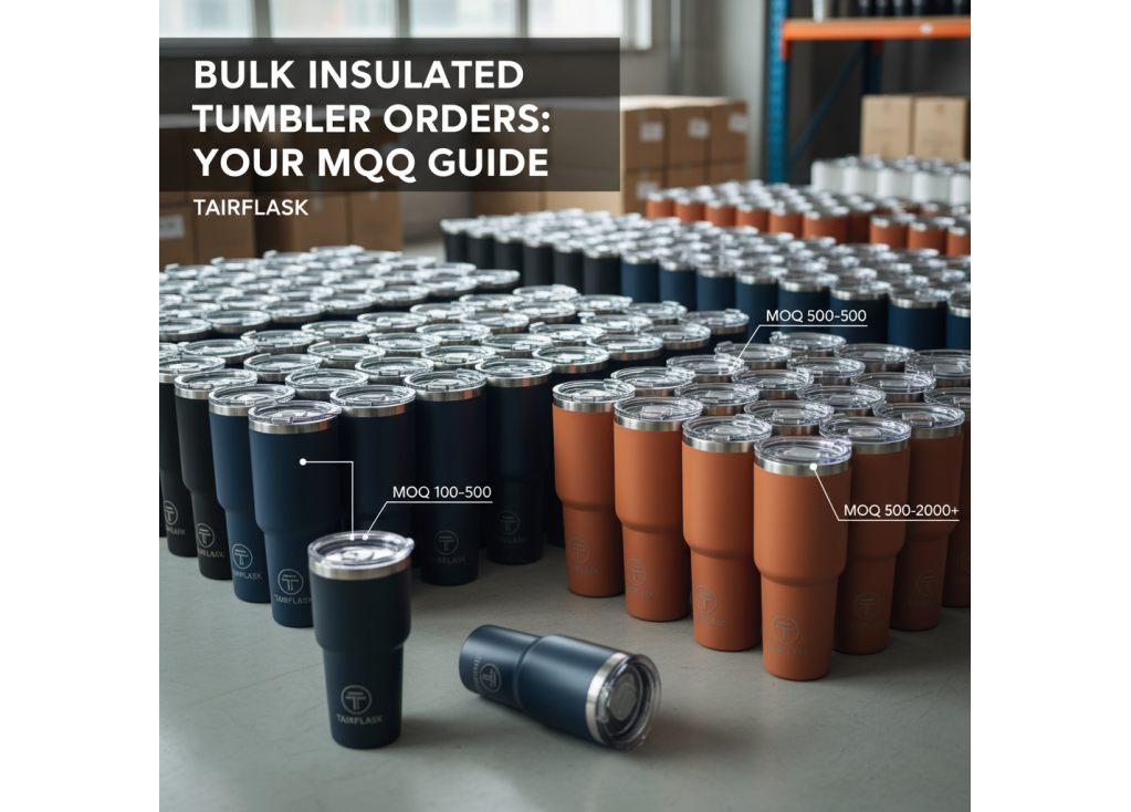What are the typical MOQs (Minimum Order Quantities) for bulk insulated tumbler orders?