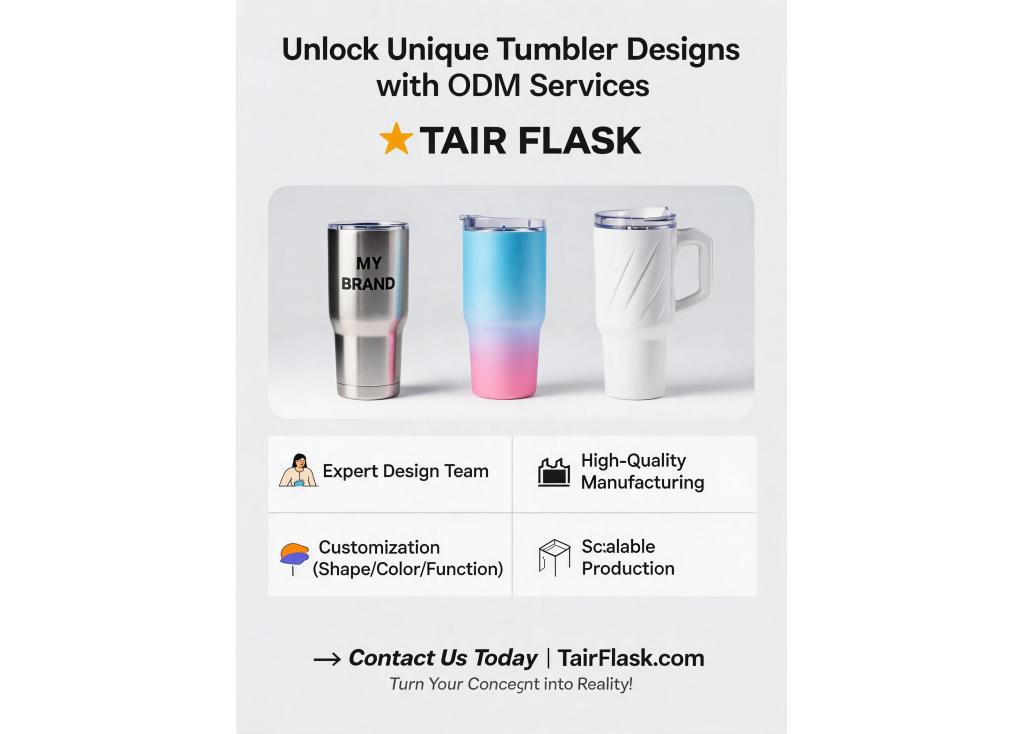 Do you offer ODM services for developing unique tumbler designs from concept?