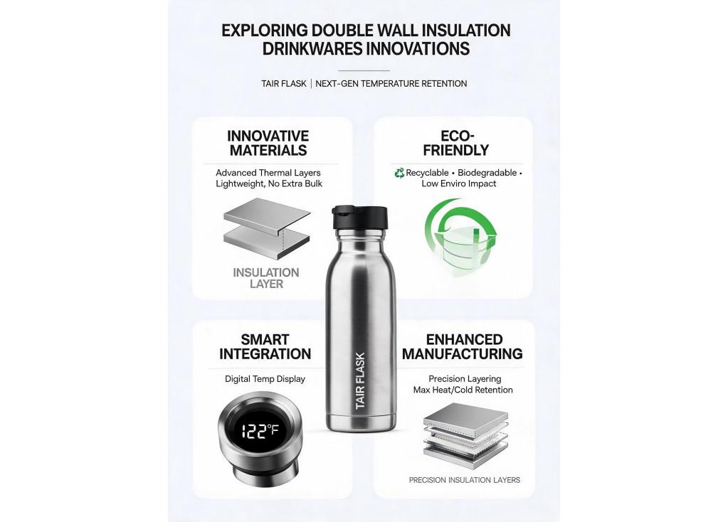What are the latest innovations in double wall insulation technology for drinkware?