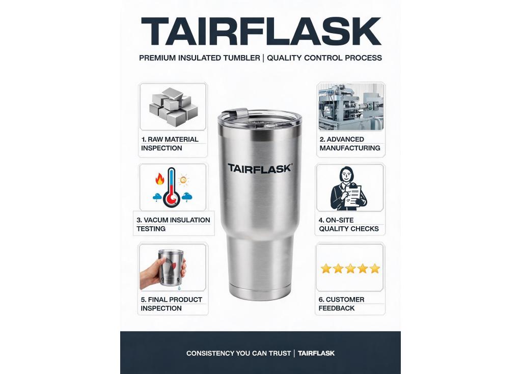 What quality control processes ensure consistency in premium insulated tumbler production?