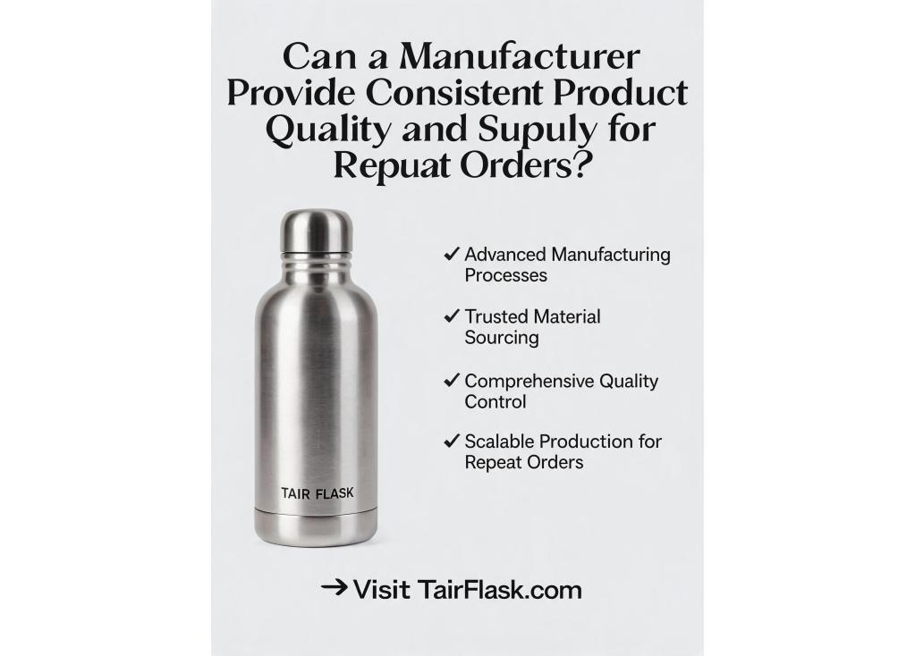 Can a manufacturer provide consistent product quality and supply for repeat orders over time?