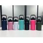 Custom Logo 64oz/50oz Stainless Steel Double Wall Insulated Vacuum Flask Powder Coated Sports Water Tumbler Premium Tote for