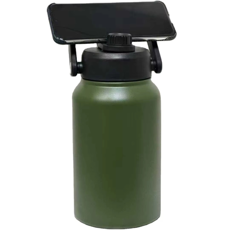 Custom Logo 64oz/50oz Stainless Steel Double Wall Insulated Vacuum Flask Powder Coated Sports Water Tumbler Premium Tote for
