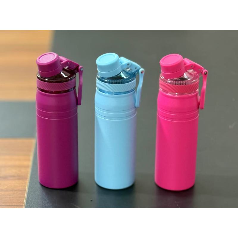 Portable 600ml Double Wall Stainless Steel Water Flask Travel Tumbler Insulated Vacuum Bottle With Handle for Business Gifts