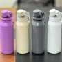 Portable 600ml Double Wall Stainless Steel Water Flask Travel Tumbler Insulated Vacuum Bottle With Handle for Business Gifts