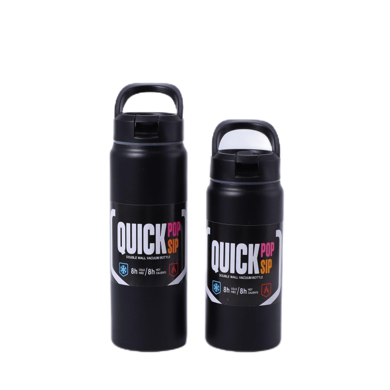 Customizable 18oz Double Wall Stainless Steel Vacuum Water Flask BPA-Free Straw Modern Design Adults' Camping Flask Applicable