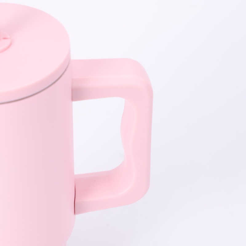 24oz Custom Stainless Steel Tumbler Thermal Mug with Handle Lid Double Wall Vacuum Insulated Coffee Mug