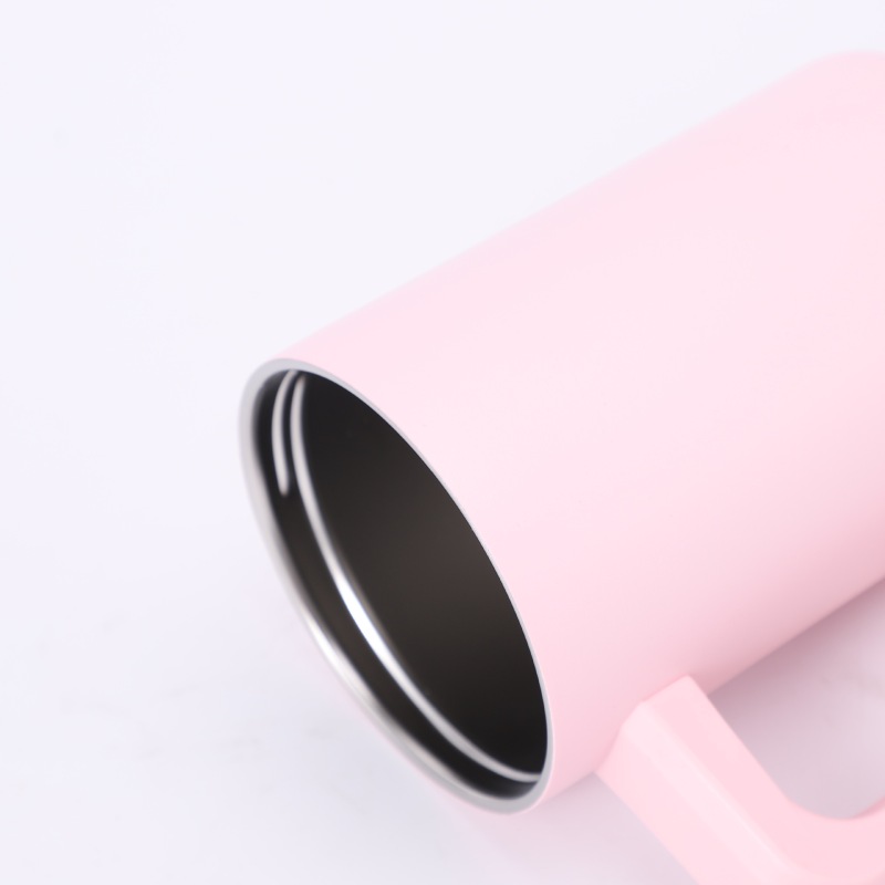 24oz Custom Stainless Steel Tumbler Thermal Mug with Handle Lid Double Wall Vacuum Insulated Coffee Mug