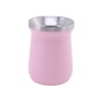 Double-Walled Stainless Steel Mate Gourd Cup with Bombilla Straw and Spoon Natural Mate Cup with Convenient Accessories