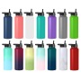 Custom Double-Walled Stainless Steel Flask Large Capacity Insulated Metal Thermos Cup Sports Water Bottle for Men Business Gifts