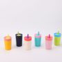 350ml Stainless Steel Insulated Tumbler with Flexible Replaceable Straw Lids Hot and Cold Water Bottle for Boiling Water