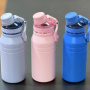 Portable 600ml Double-Wall Stainless Steel Tumbler Insulated Vacuum Water Flask with Handle for Travel Business Business Gifts