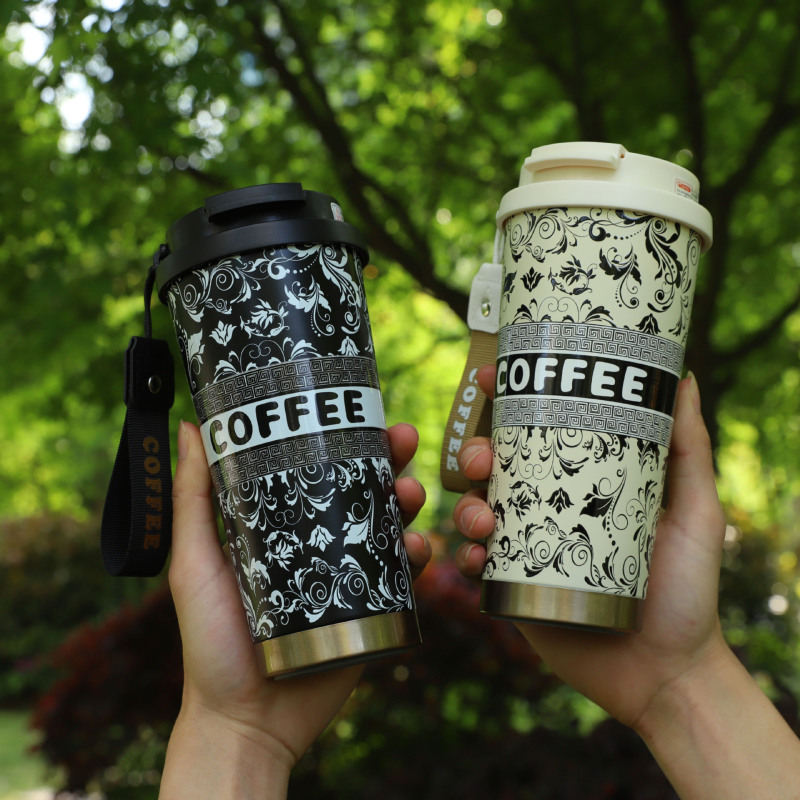 500ml Double Wall 316 Stainless Steel Thermos Flask New Office Travel Promotion Gift for Camping Tea Coffee Drinking Tumbler Cup