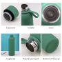 Custom Logo Double Wall Vacuum Insulated Stainless Steel Tumbler Hot Cold Sports Drink Water Bottle with Matte