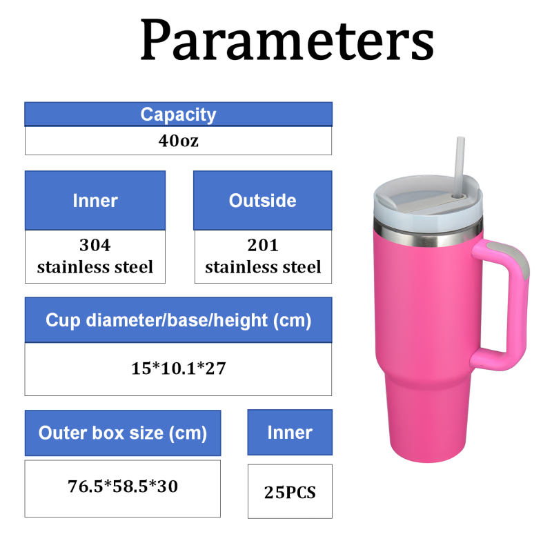 40 oz Insulated Eco-Friendly Metal Tumbler for Straw Lid Leakproof Portable Travel Mug for Hot Cold Drinks for Business Gifts Co