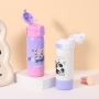 500ml Stainless Steel Vacuum Insulated Kids Water Bottle With Capybara Cute Cartoon Design Detachable Cup Lid and Carrying Rope