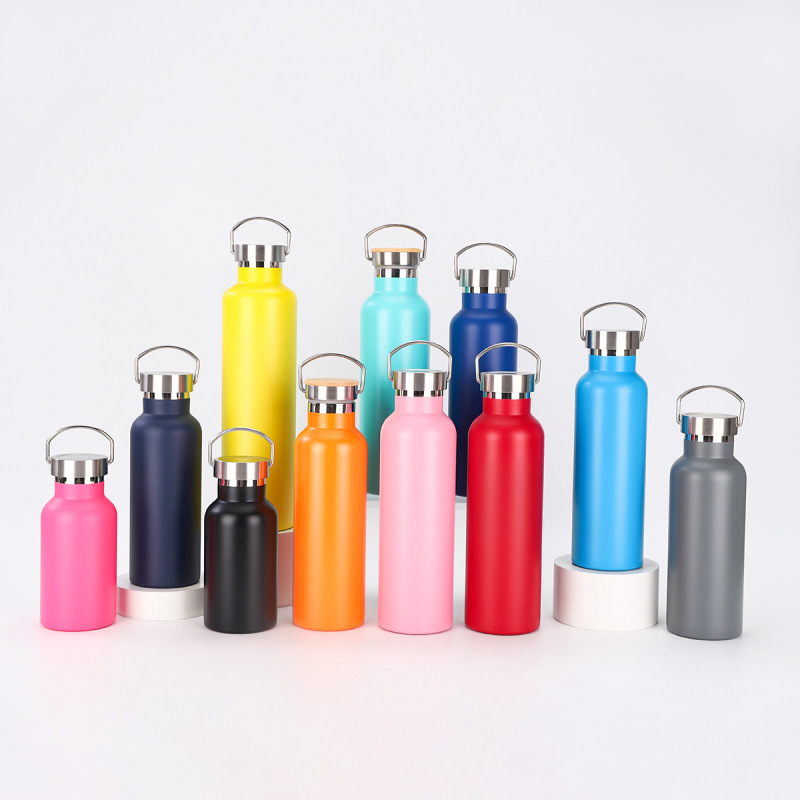 Customized Stainless Steel Gym Sports Water Bottle with Handle 18 oz 25 oz 32 oz Vacuum Insulated for Back to School