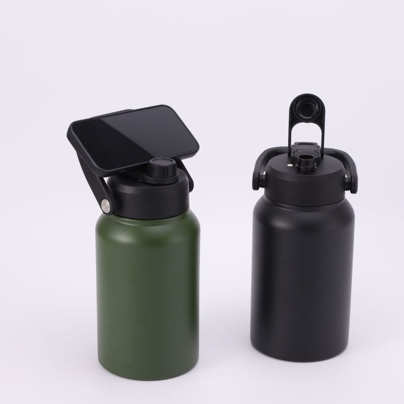 50oz Stainless Steel Double Wall Insulated Vacuum Flask Powder Coated Sports Water Tumbler Office
